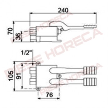 Robineti mixare apa calda / rece cu actionare la picior